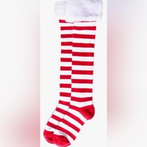 Cute Striped Knee-highs Socks. Ladies shoe size  6-12